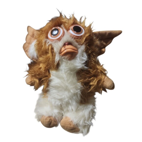 Gremlins Gizmo Plush Window Clinger Toy 8" Vintage Style Brown White Mogwai - Picture 1 of 4